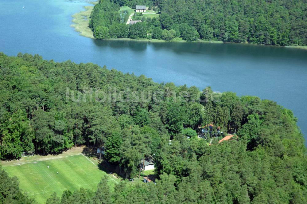 LYCHEN von oben - Waldhotel Sängerslust am Zenssee in Lychen