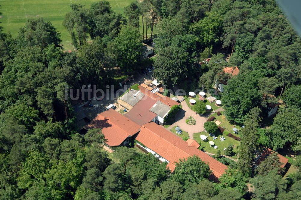 Luftbild LYCHEN - Waldhotel Sängerslust am Zenssee in Lychen