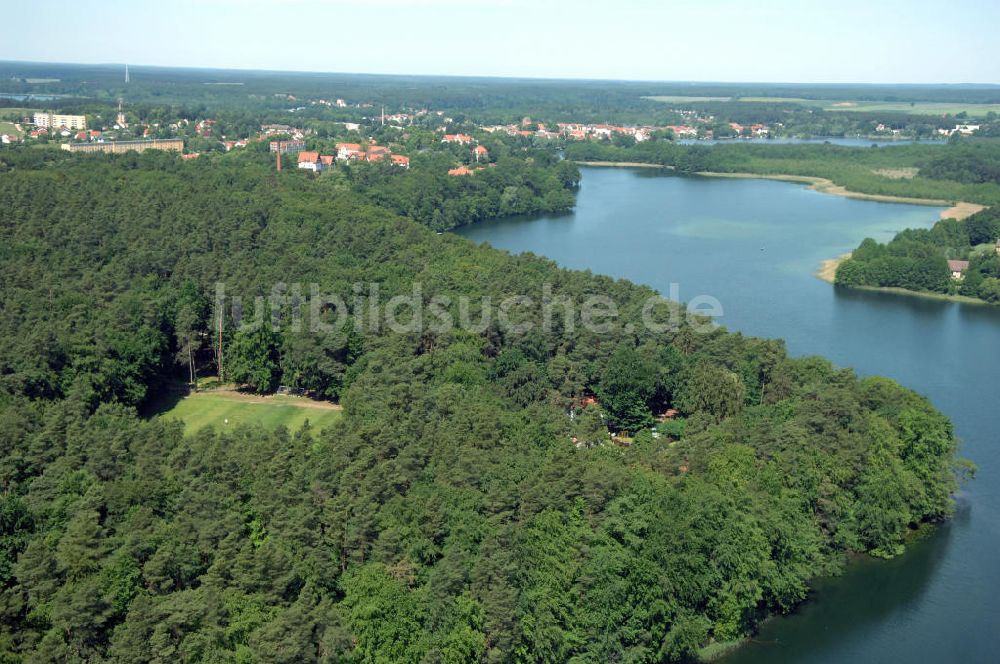 Luftaufnahme LYCHEN - Waldhotel Sängerslust am Zenssee in Lychen