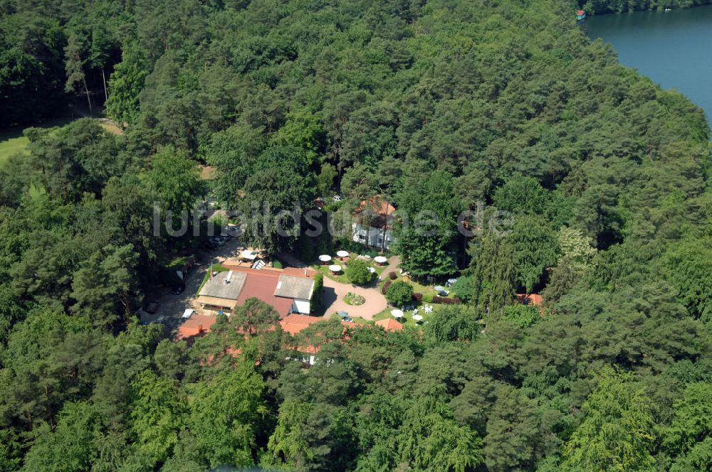 Luftaufnahme LYCHEN - Waldhotel Sängerslust am Zenssee in Lychen