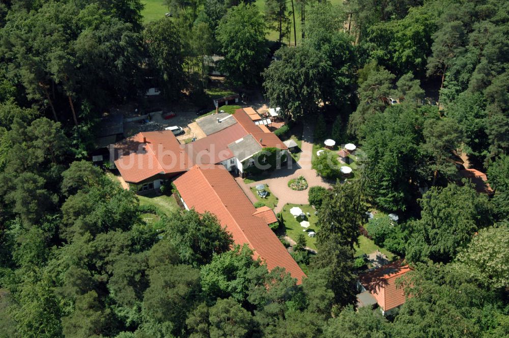 LYCHEN aus der Vogelperspektive: Waldhotel Sängerslust am Zenssee in Lychen