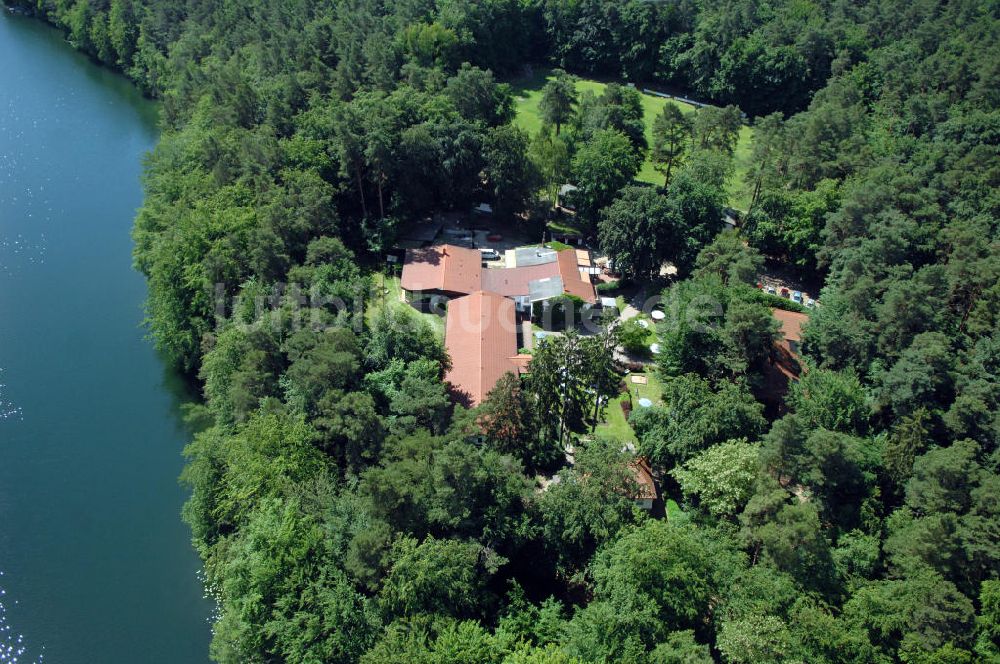 Luftbild LYCHEN - Waldhotel Sängerslust am Zenssee in Lychen