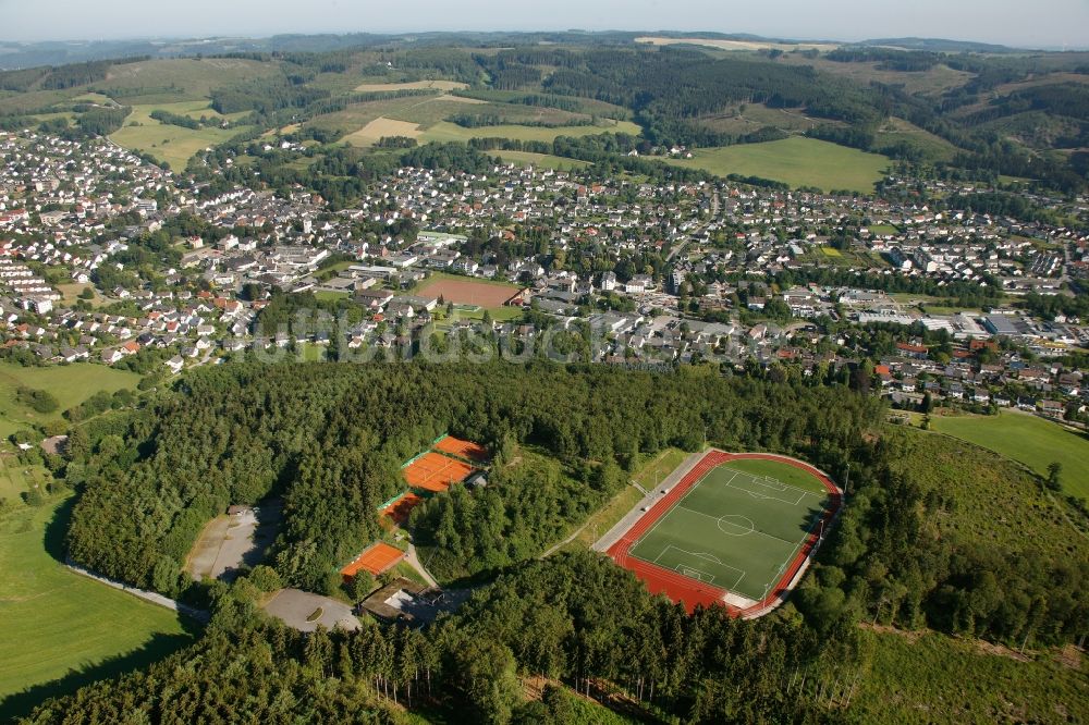 Luftaufnahme Neuenrade - Waldstadion in Neuenrade im Bundesland Nordrhein-Westfalen