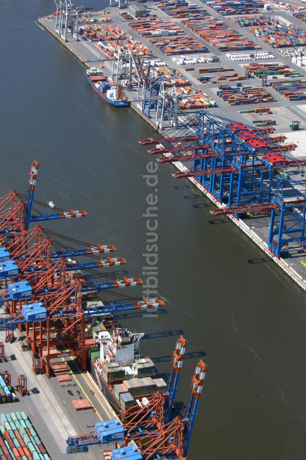 Luftbild Hamburg - Waltershofer Hafen mit CT Eurogate und CT Altenwerder in Hamburg