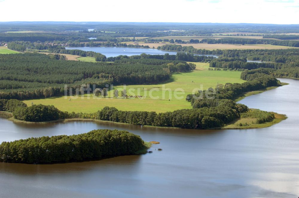 Priepert aus der Vogelperspektive: Wangnitzsee