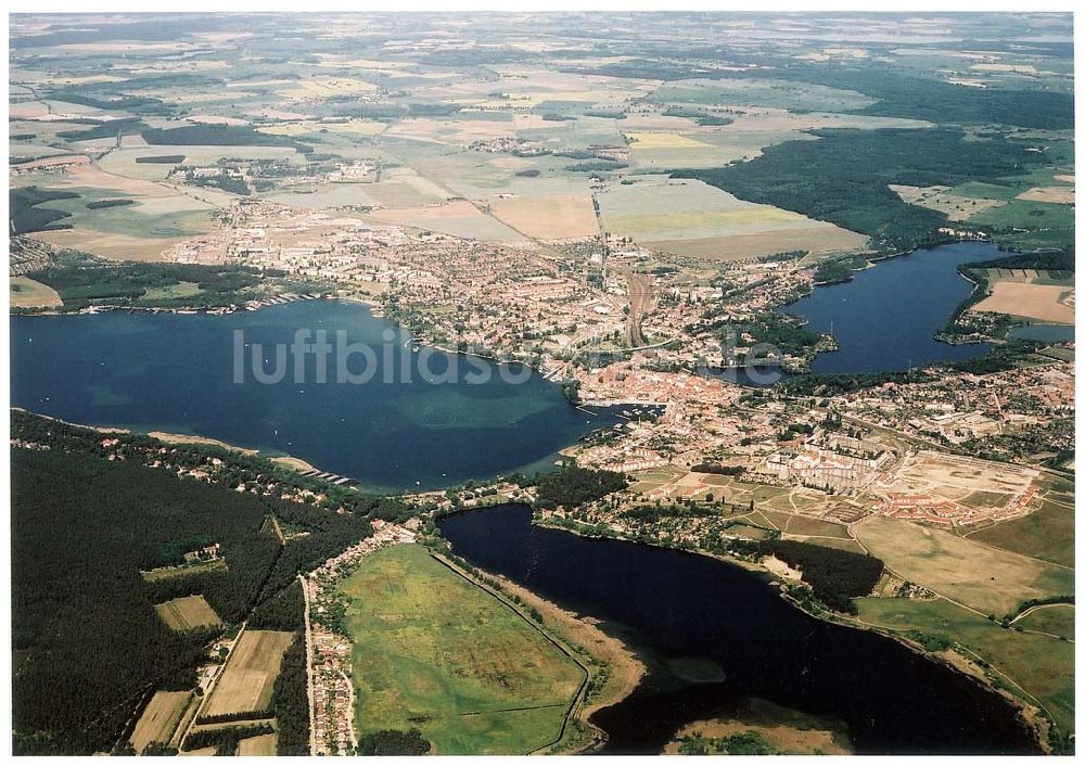 Luftbild Waren / Müritz - Waren an der Müritz.