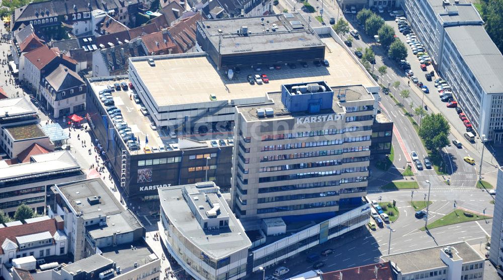 Luftaufnahme Saarbrücken - Warenhaus Karstadt in Saarbrücken im Saarland