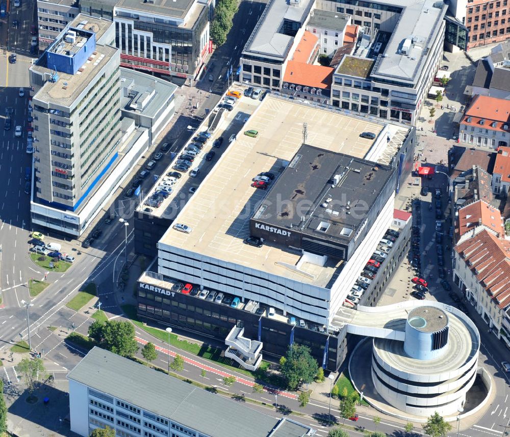 Saarbrücken aus der Vogelperspektive: Warenhaus Karstadt in Saarbrücken im Saarland