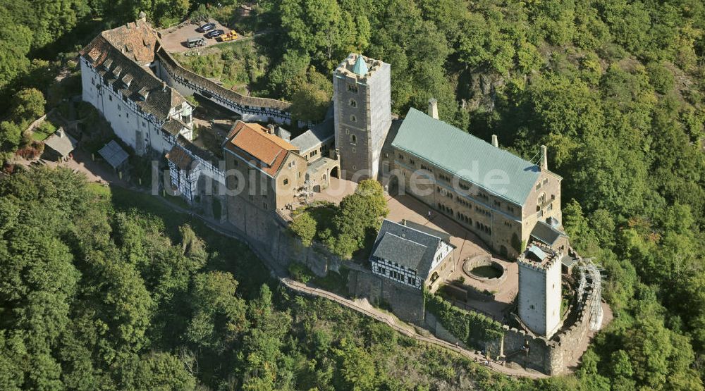 Luftaufnahme Eisenach - Wartburg bei Eisenach