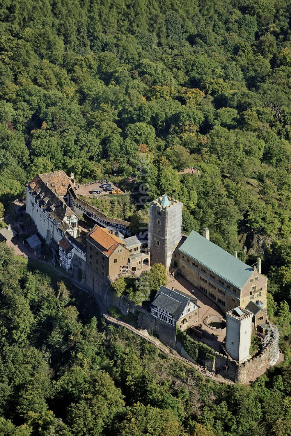 Eisenach von oben - Wartburg bei Eisenach