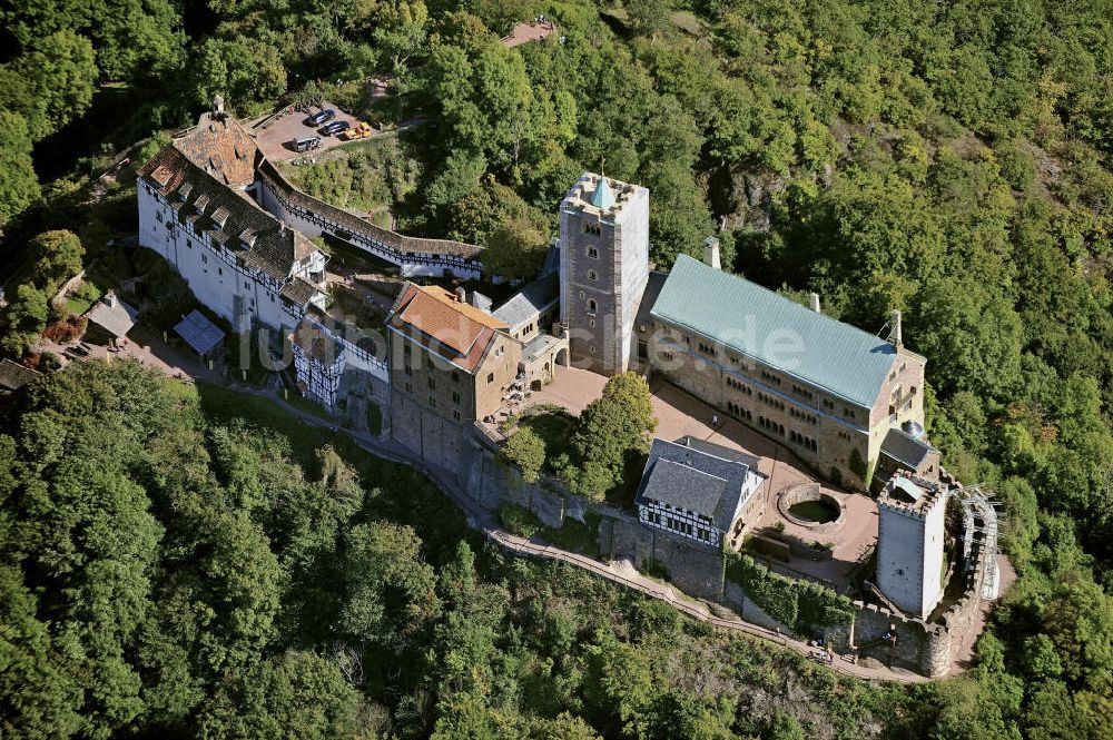 Luftaufnahme Eisenach - Wartburg bei Eisenach