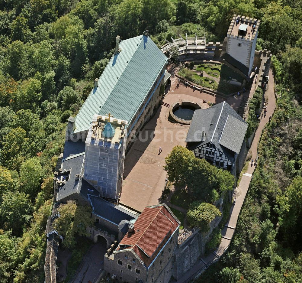 Eisenach von oben - Wartburg bei Eisenach