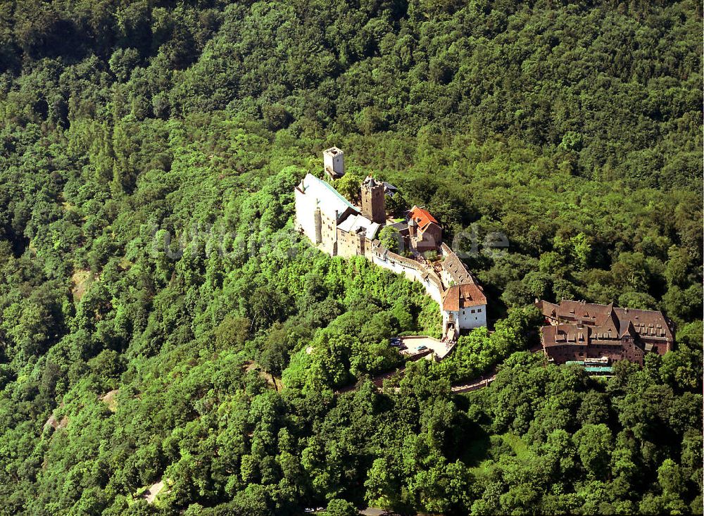 Luftaufnahme Eisenach - Wartburg bei Eisenach