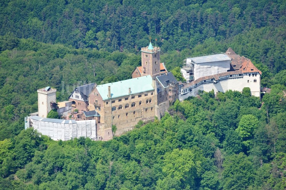 Luftaufnahme Eisenach - Wartburg bei Eisenach