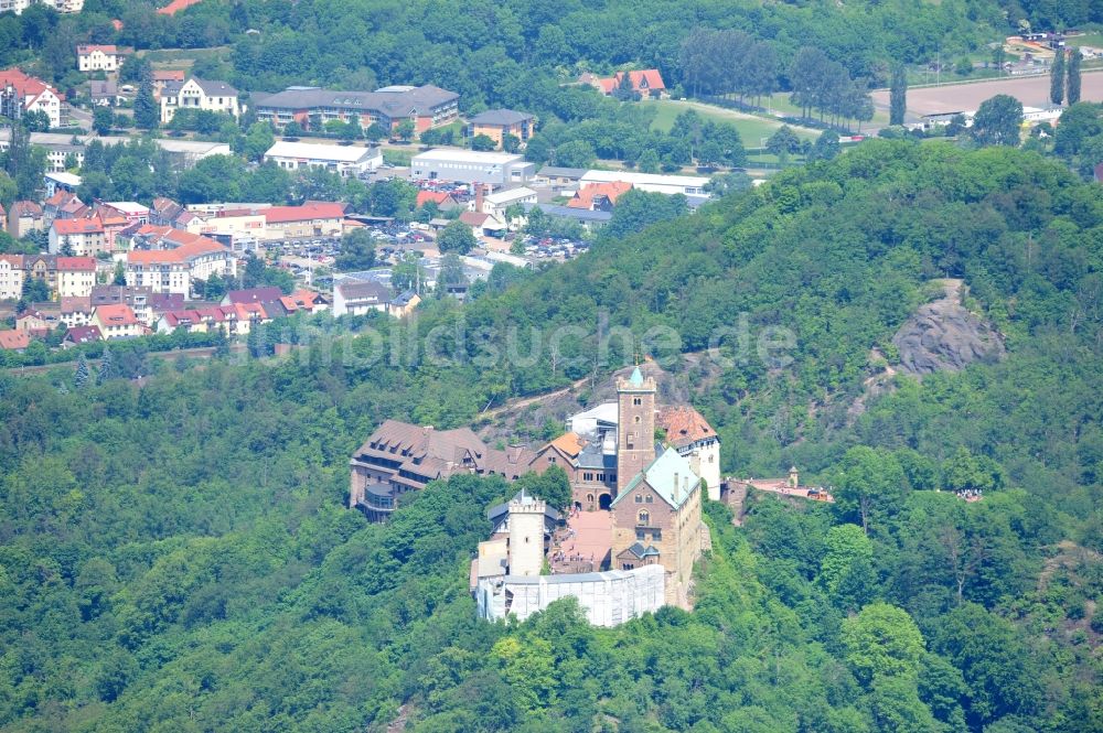 Luftaufnahme Eisenach - Wartburg bei Eisenach