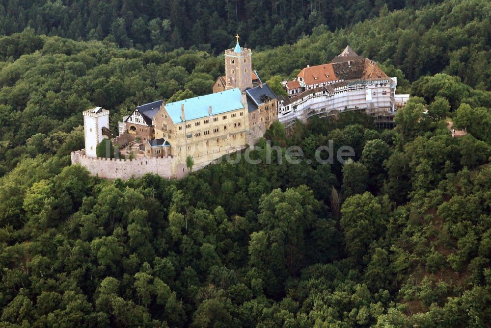 Eisenach aus der Vogelperspektive: Wartburg bei Eisenach in Thüringen