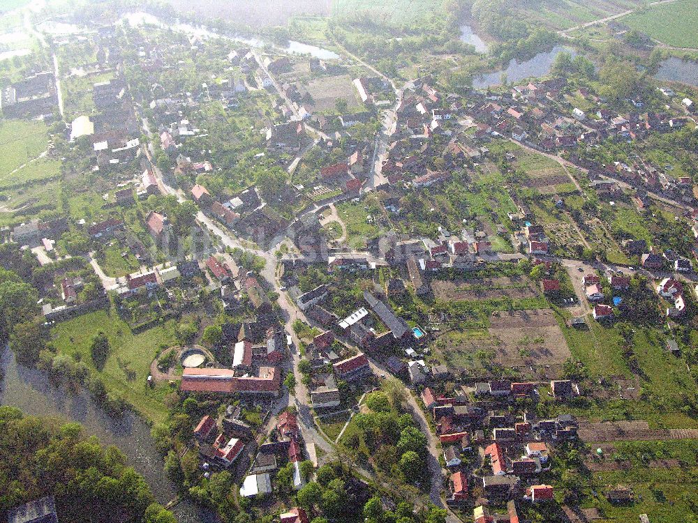 Wartenberg aus der Vogelperspektive: Wartenberg in Sachsen-Anhalt