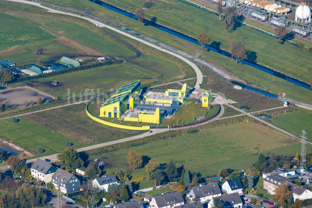 Luftaufnahme Oberhausen - Wasser- Pumpwerk in Oberhausen im Bundesland Nordrhein-Westfalen, Deutschland