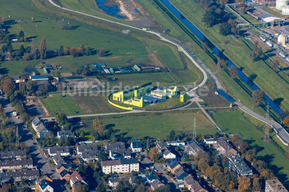 Oberhausen aus der Vogelperspektive: Wasser- Pumpwerk in Oberhausen im Bundesland Nordrhein-Westfalen, Deutschland