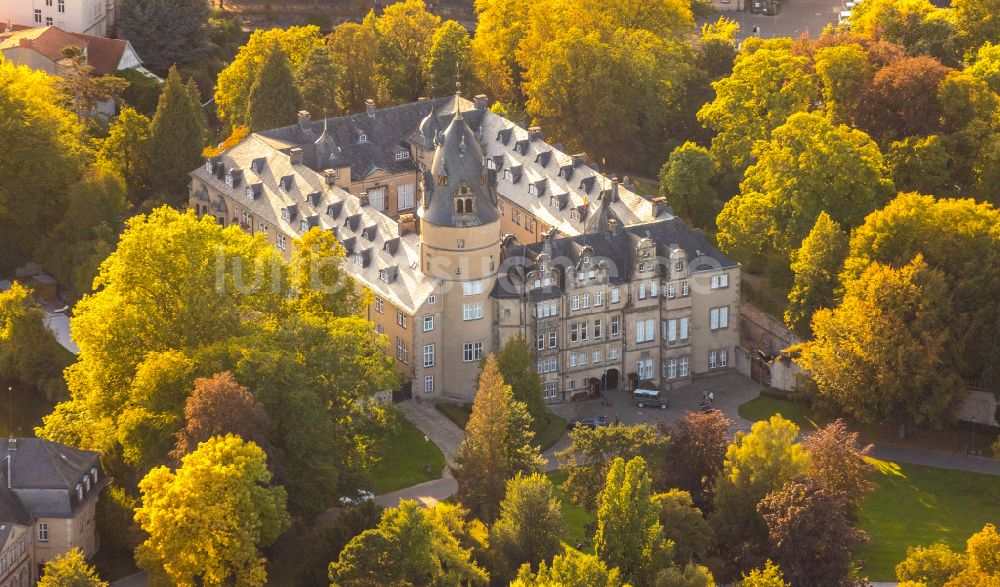 Detmold Von Oben Wassergraben Mit Wasserschloß Schloss Fürstliches Residenzschloss In Detmold