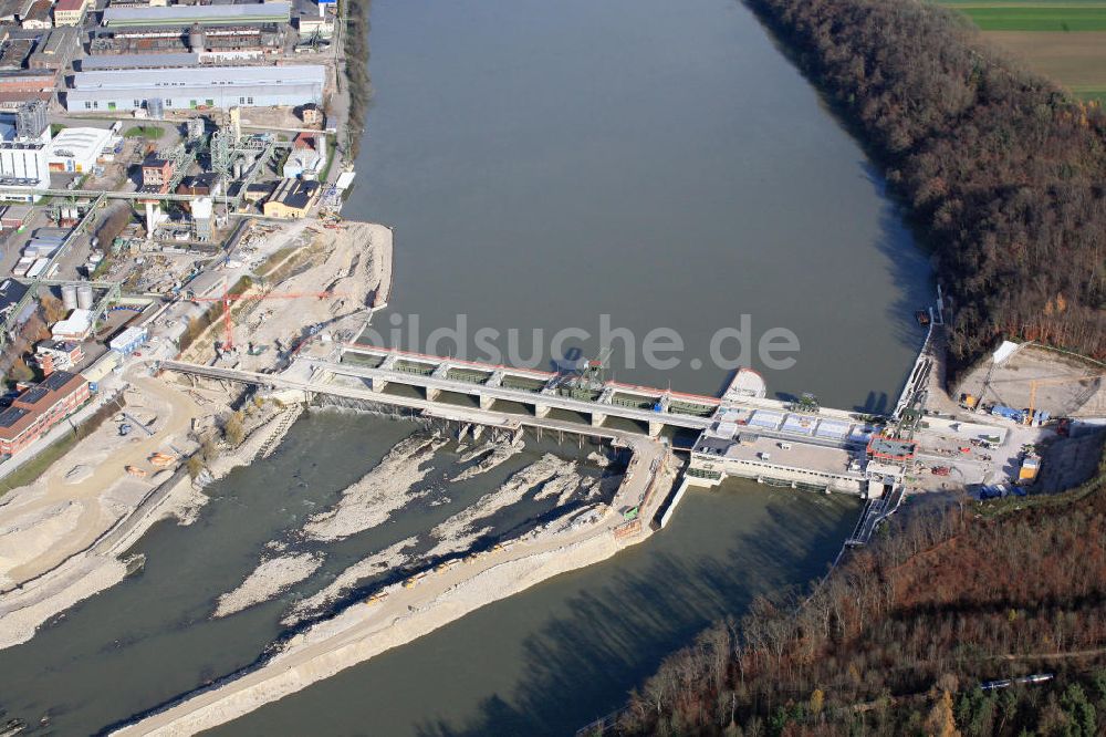 Rheinfelden aus der Vogelperspektive: Wasserkraftwerk Rheinfelden