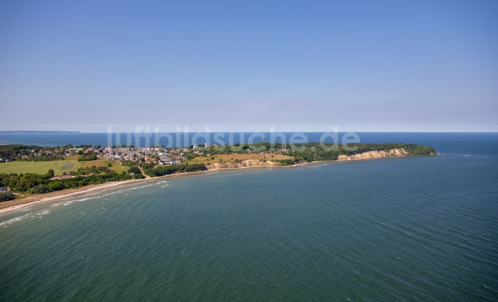 Luftbild Göhren - Wasseroberfläche an der Meeres- Küste der Ostsee in Göhren im Bundesland Mecklenburg-Vorpommern