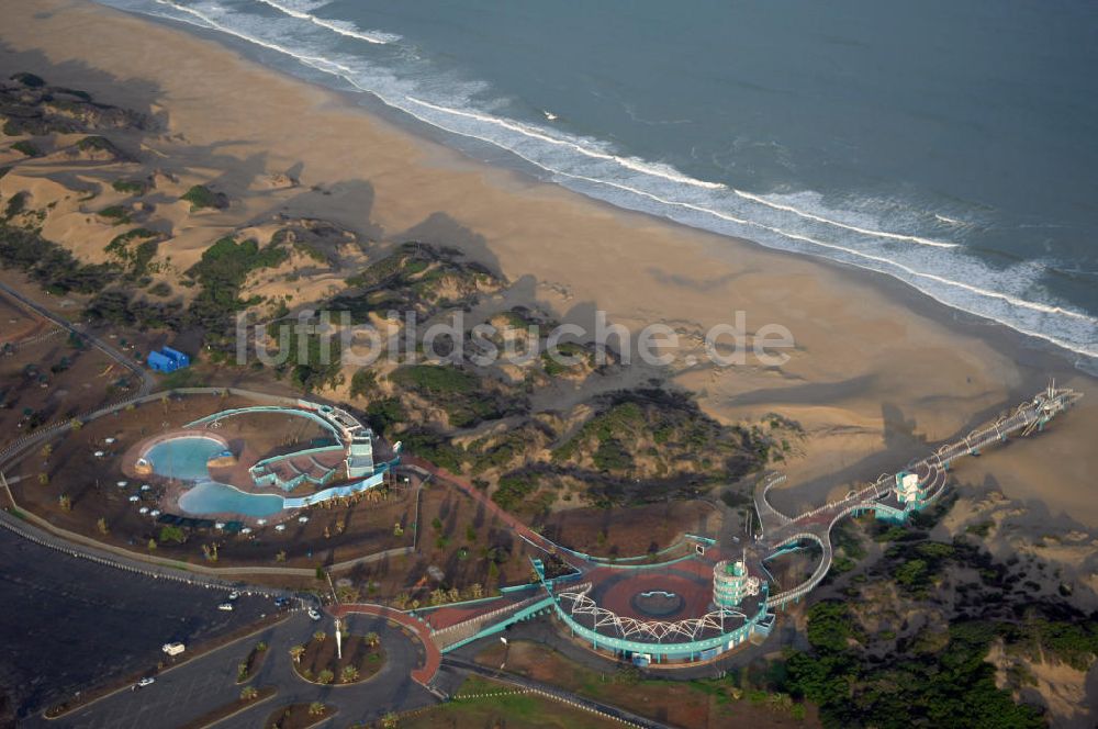 Port Elizabeth von oben - Wasserpark an der Access Road in Port Elizabeth