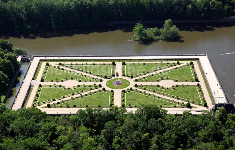 Luftbild Chennonceaux - Wasserschloss Chenonceau