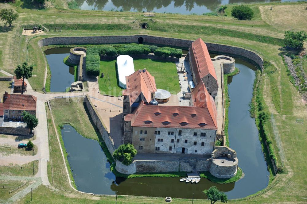 Luftaufnahme Heldrungen - Wasserschloss / Festung Heldrungen in Thüringen