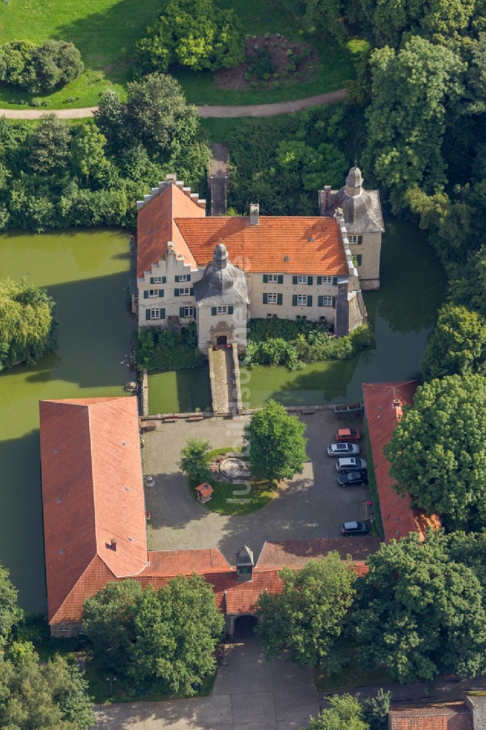 Dortmund Von Oben Wasserschloss Haus Dellwig Im Ortsteil