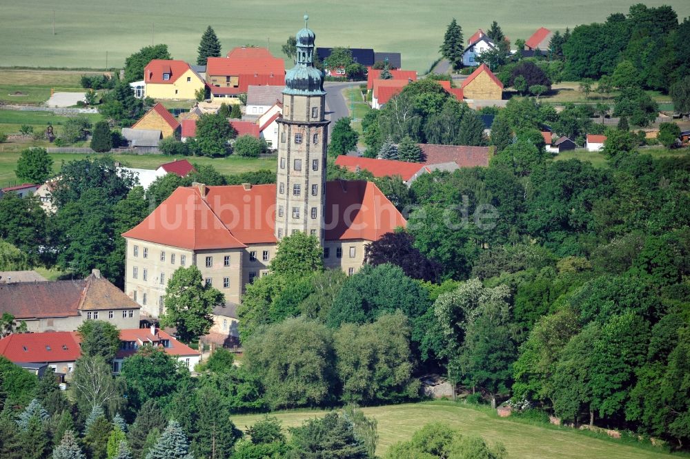 Luftbild Bad Schmiedeberg OT Reinharz - Wasserschloss Reinharz im Bundesland Sachsen-Anhalt