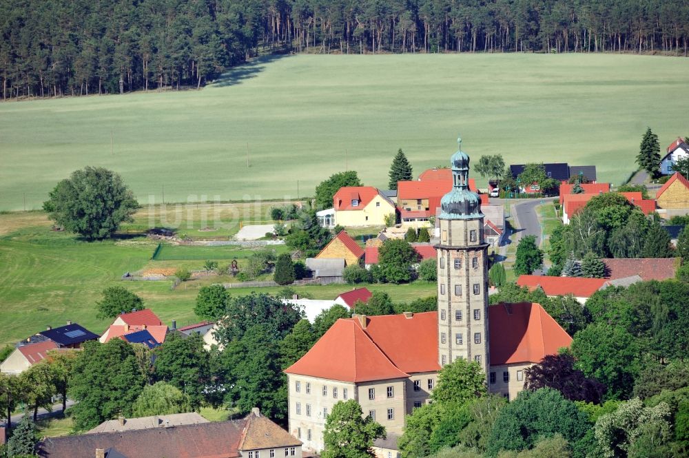 Luftaufnahme Bad Schmiedeberg OT Reinharz - Wasserschloss Reinharz im Bundesland Sachsen-Anhalt