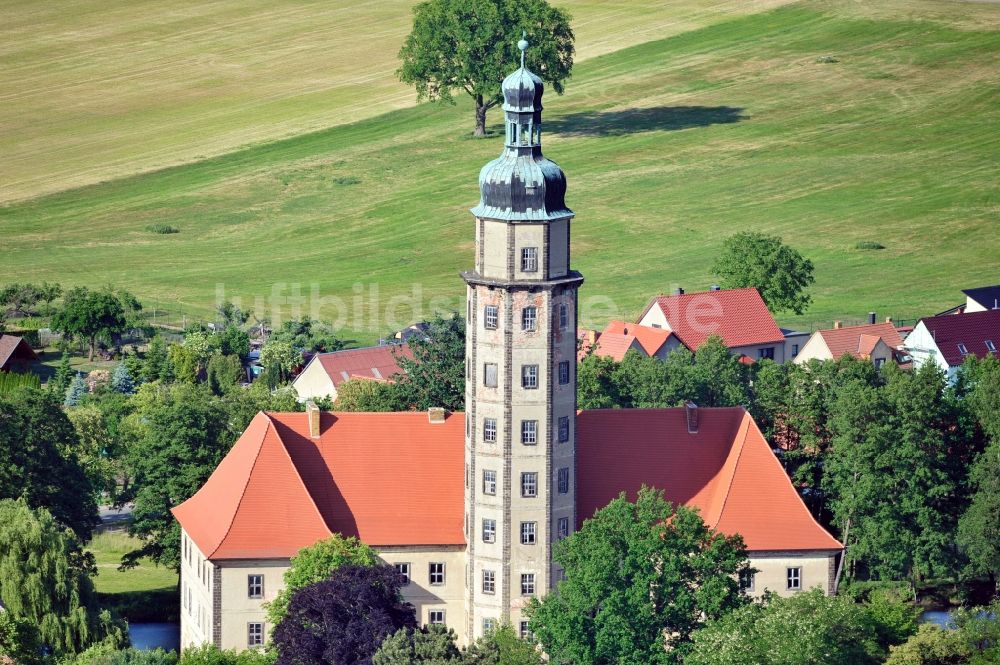 Luftaufnahme Bad Schmiedeberg OT Reinharz - Wasserschloss Reinharz im Bundesland Sachsen-Anhalt