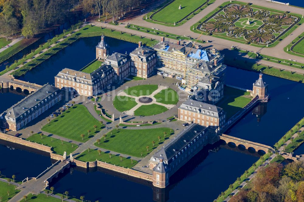 Nordkirchen von oben - Wasserschloss Schloss Schloss Nordkirchen in Nordkirchen im Bundesland Nordrhein-Westfalen, Deutschland