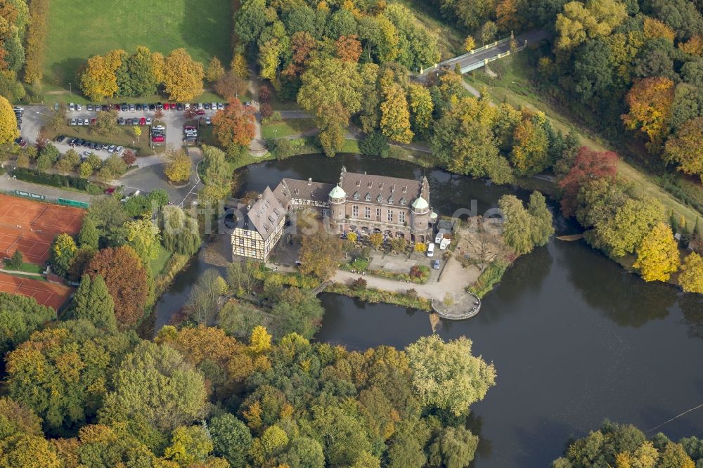 Luftaufnahme Gladbeck - Wasserschloß Schloss Wittringen in Gladbeck im Bundesland Nordrhein-Westfalen NRW