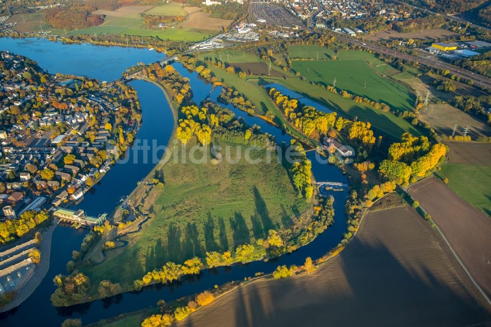 Luftaufnahme Wetter (Ruhr) - Wasserschutzgebiet Volmarstein in Wetter (Ruhr) im Bundesland Nordrhein-Westfalen