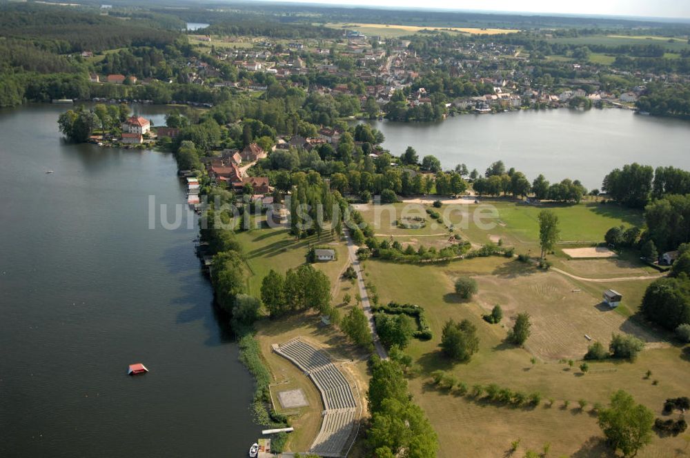 Luftbild Feldberg - Wasserski-Tribüne / water ski tribune in Feldberg