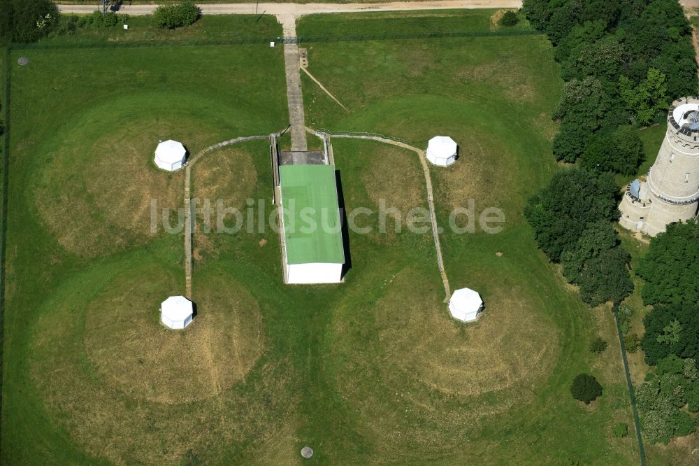 Luftbild Calbe (Saale) - Wasserspeicher auf dem Wartenberg bei Calbe (Saale) im Bundesland Sachsen-Anhalt