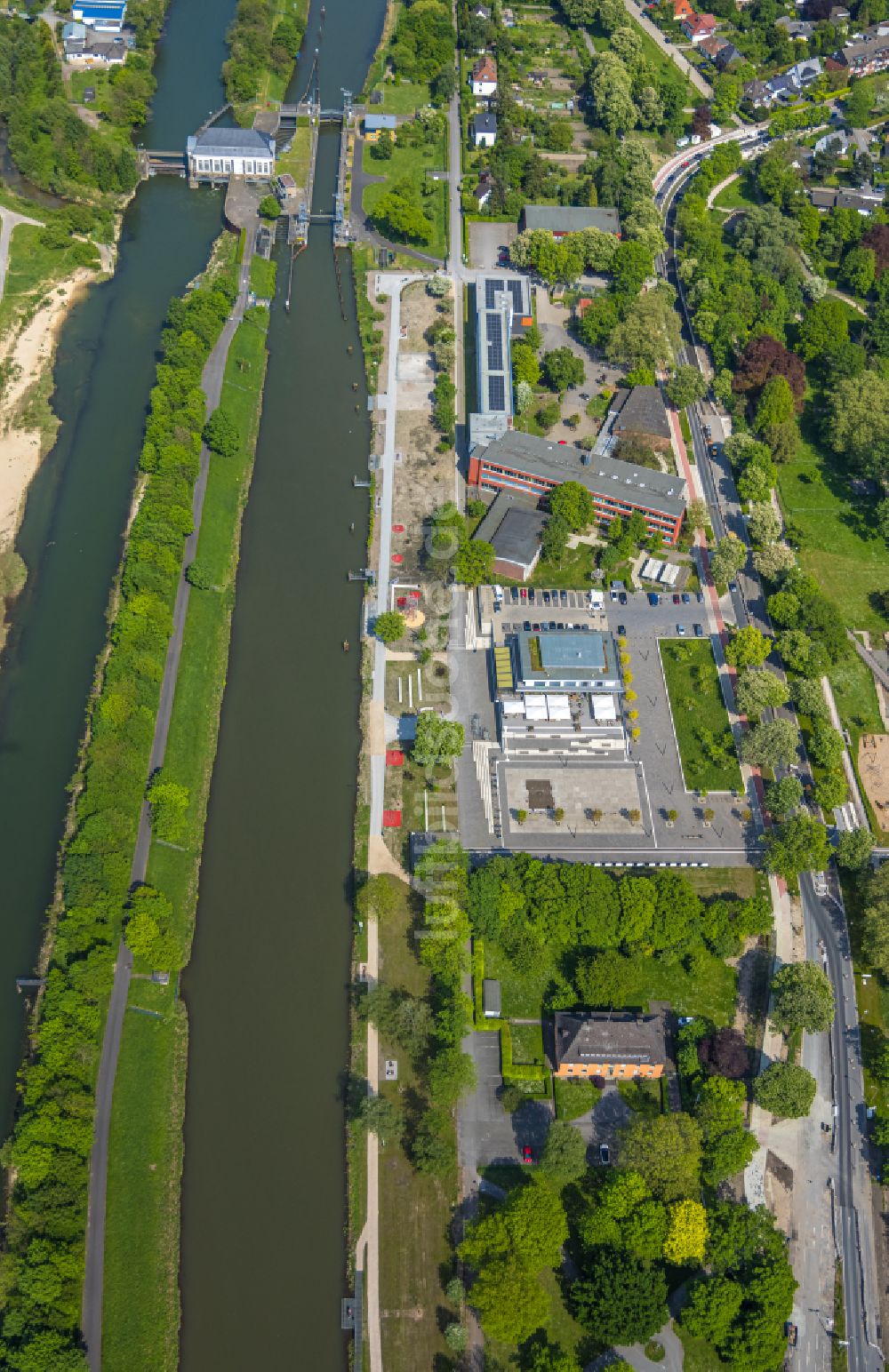 Hamm aus der Vogelperspektive: Wassersportzentrum in Hamm im Bundesland Nordrhein-Westfalen, Deutschland