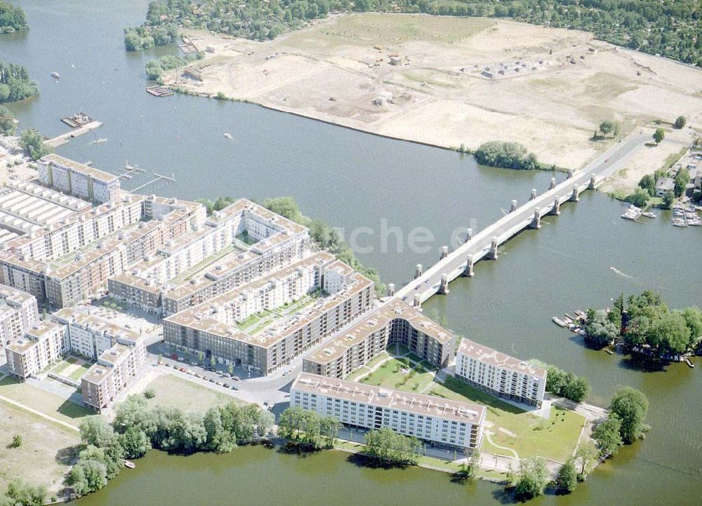 Berlin - Spandau von oben - Wasserstadt Oberhavel in Berlin - Spandau.