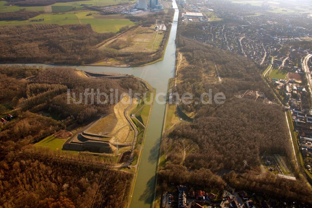 Luftbild Datteln - Wasserstraßenkreuz Datteln im Bundesland Nordrhein-Westfalen