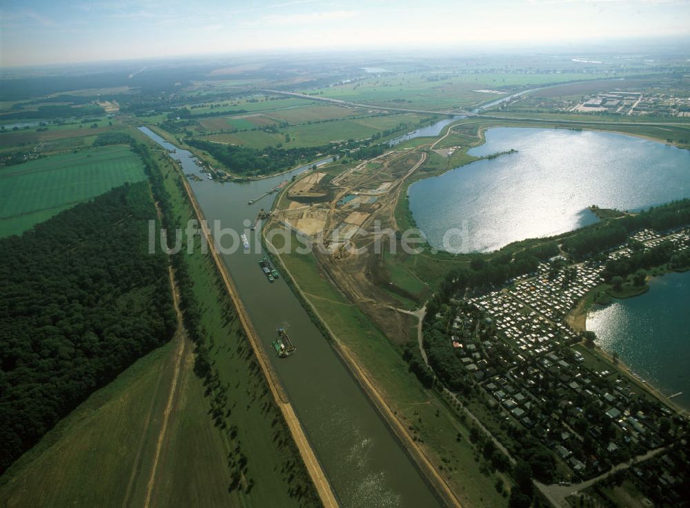 Luftbild Magdeburg - Wasserstraßenkreuz Magdeburg