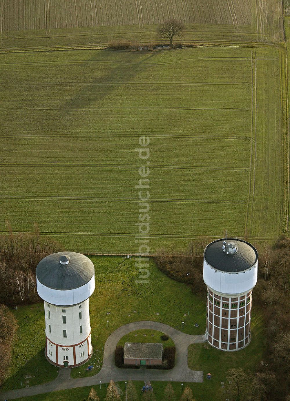 Hamm von oben - Wassertürme am Hellweg