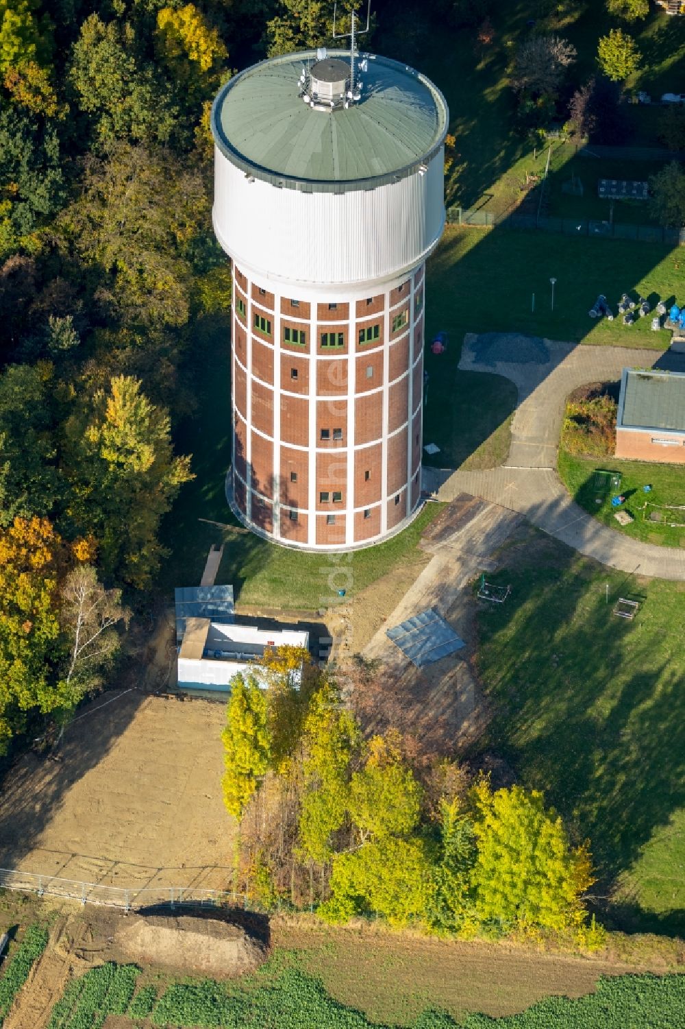 Hamm von oben - Wassertürme am Hellweg in Hamm im Bundesland Nordrhein-Westfalen