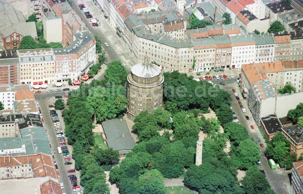 Berlin-Prenzlauer Berg von oben - Wassertum am Prenzlauer Berg