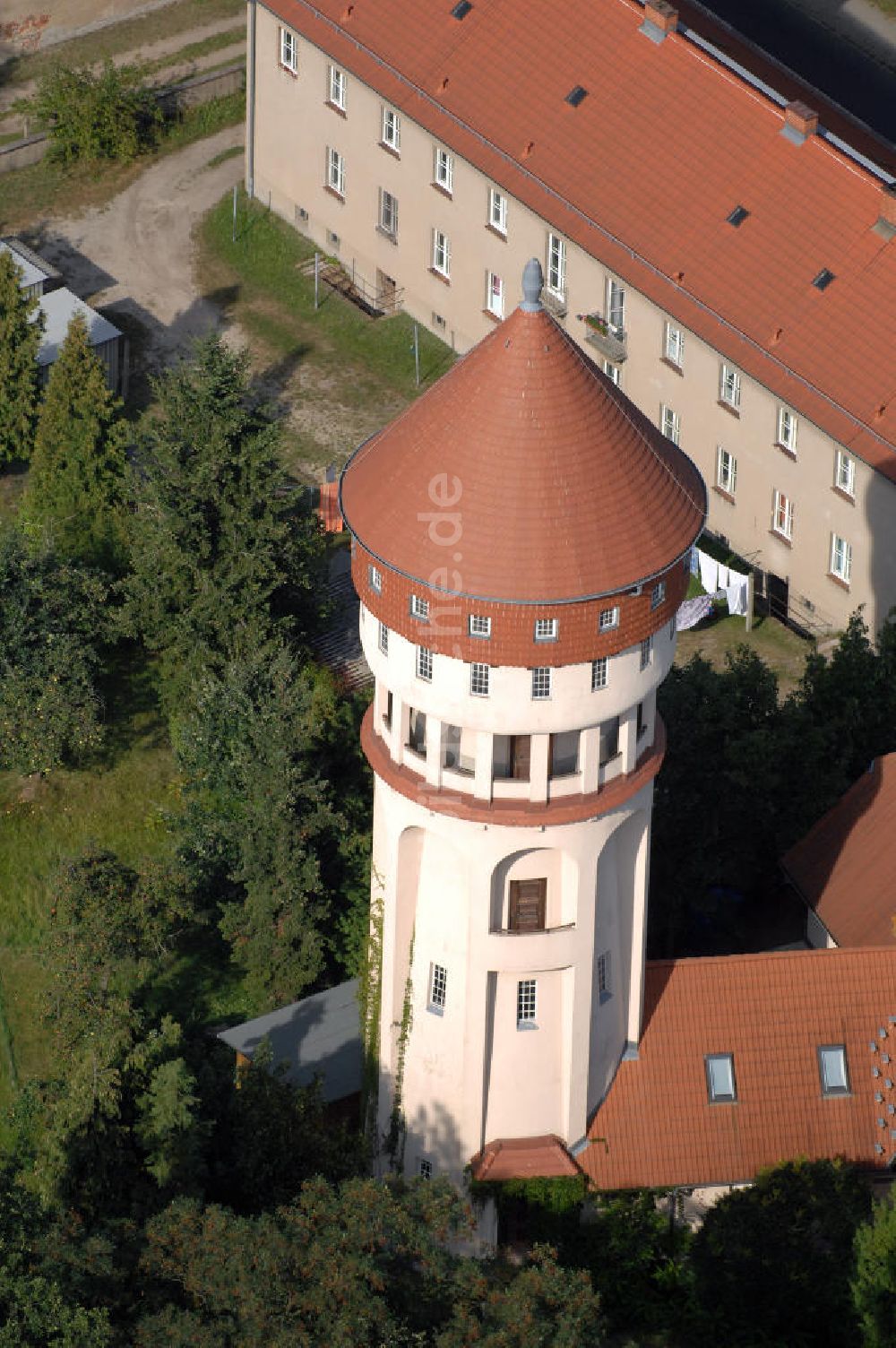 Bad Muskau aus der Vogelperspektive: Wasserturm Bad Muskau