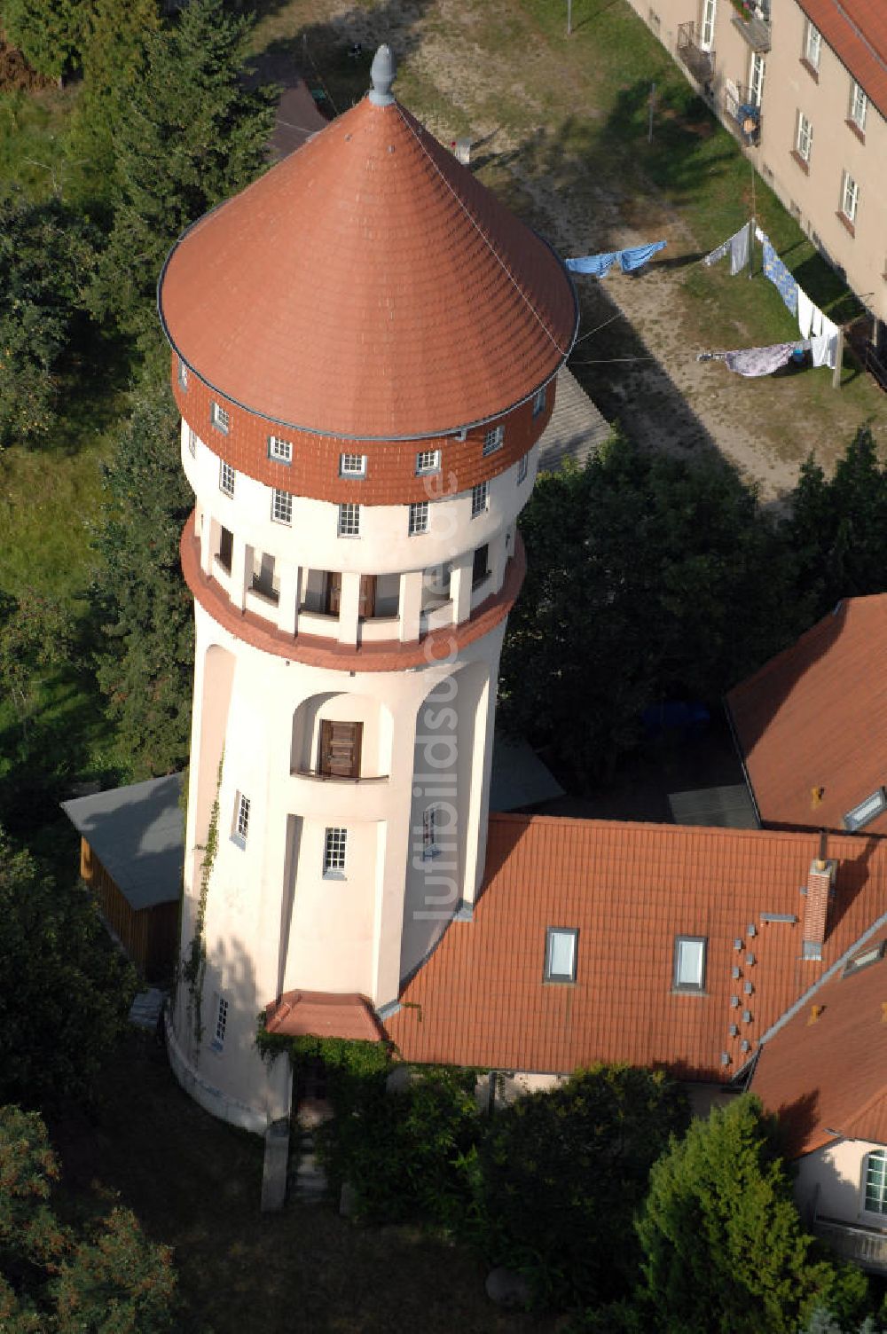 Luftbild Bad Muskau - Wasserturm Bad Muskau