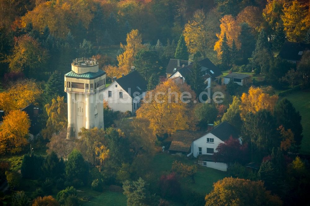 Witten aus der Vogelperspektive: Wasserturm Bommerholz in Witten-Bommerholz im Bundesland Nordrhein-Westfalen