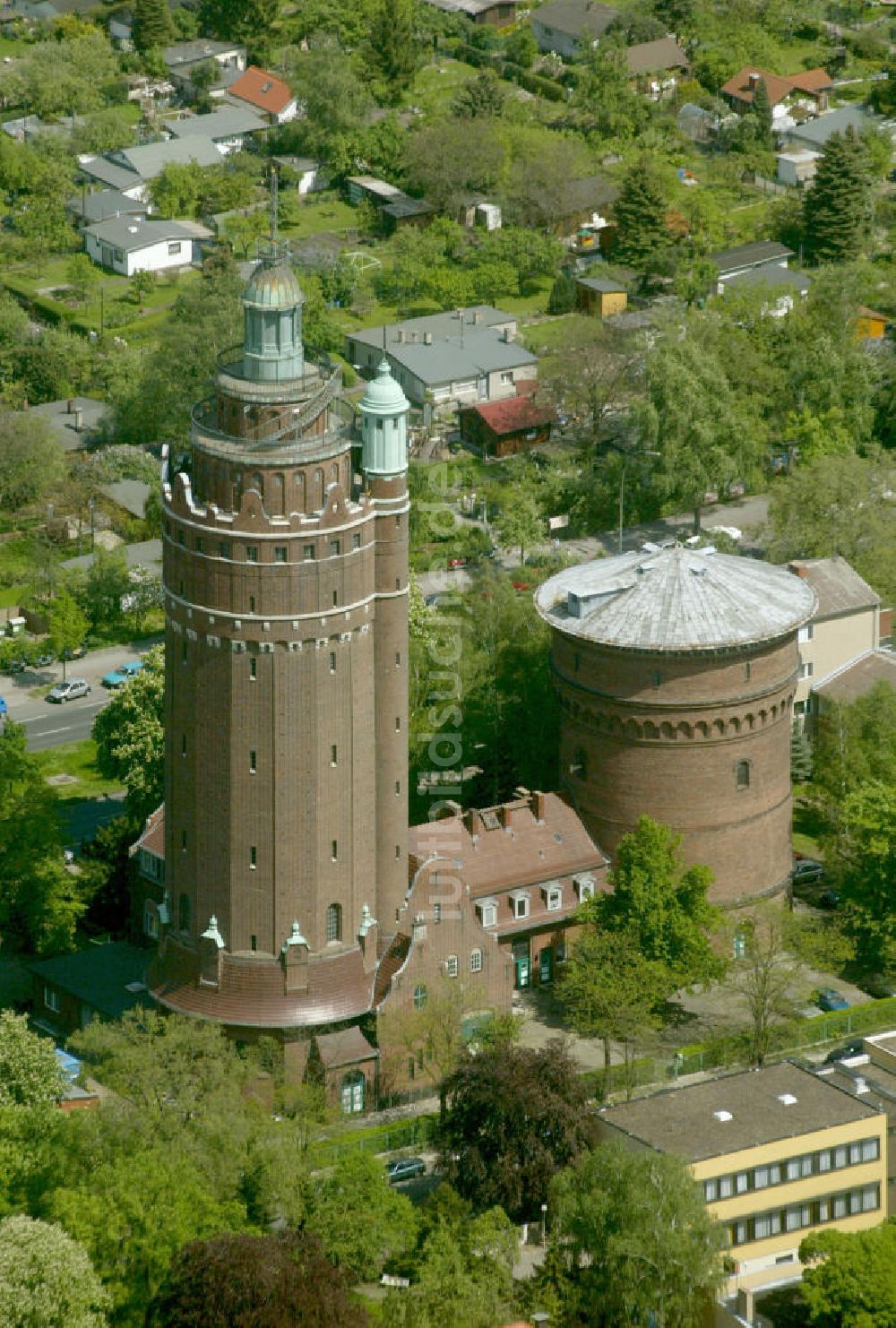 Luftbild Berlin - Wasserturm Chalottenburg Berlin