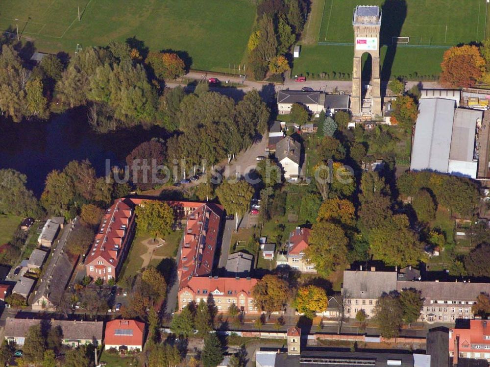 Luftbild Eberswalde - Finow - Wasserturm in Eberswalde - Finow